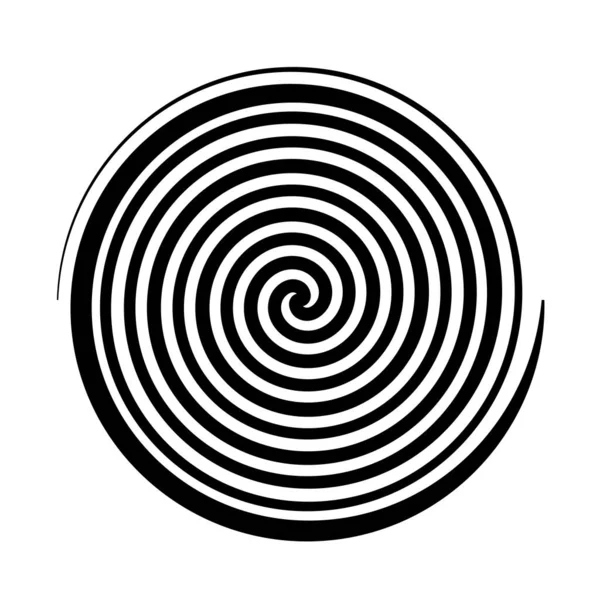 Élément Graphique Spirale Simple Tourbillon Tourbillon Élément Tourbillon — Image vectorielle