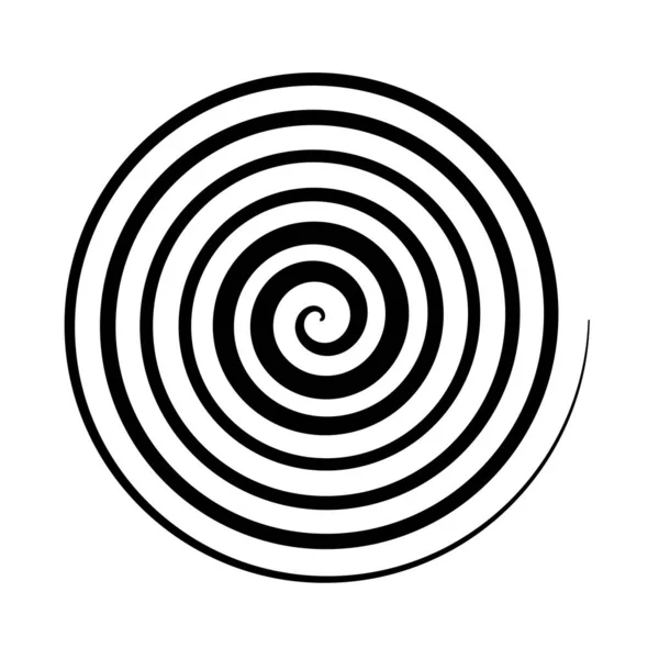 Простой Элемент Спиральной Графики Скручивание Завихрение Вихревой Элемент — стоковый вектор
