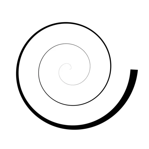 Elemento Gráfico Espiral Simple Giro Remolino Elemento Giratorio — Archivo Imágenes Vectoriales