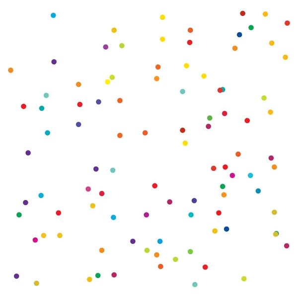 Kleurrijke Willekeurige Diffuse Cirkels Stippen Patroon Verspreide Vlekken Stippen — Stockvector