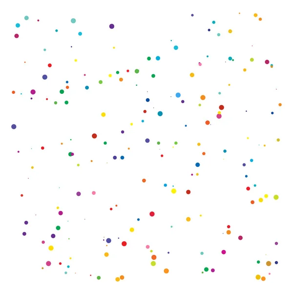 Kleurrijke Willekeurige Diffuse Cirkels Stippen Patroon Verspreide Vlekken Stippen — Stockvector