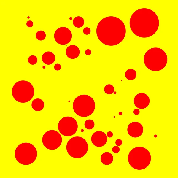 Popart Duton Rot Gelbe Vektortextur Patttern — Stockvektor