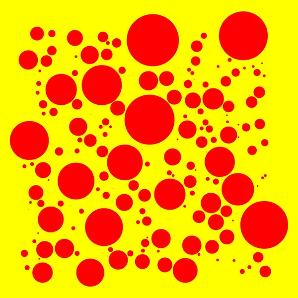 Dutone Popart Texture Vectorielle Rouge Jaune Patte — Image vectorielle