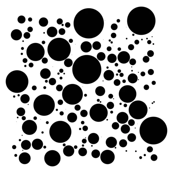 Zufällige Punkte Kreise Stipple Stippender Hintergrund Halftone Polkadots Muster Designelement — Stockvektor