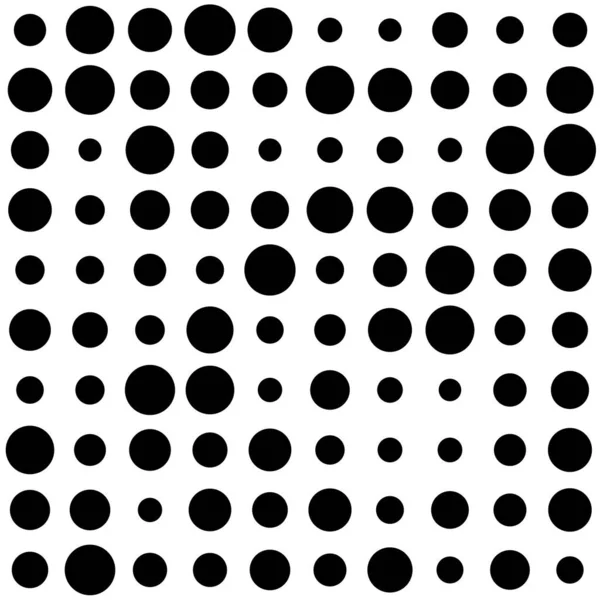 Zufällige Punkte Kreise Stipple Stippender Hintergrund Halftone Polkadots Muster Designelement — Stockvektor