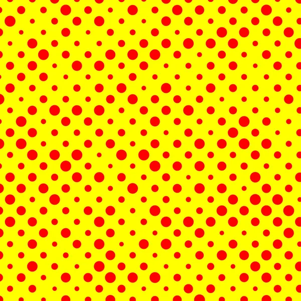 Popart Dutone Red Yellow Vector Texture Patttern — Stock Vector