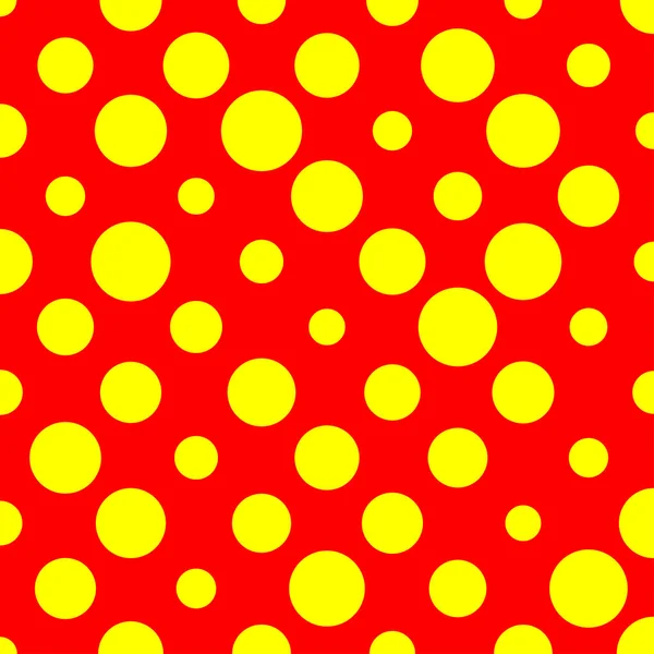 ポパート生地 赤黄色ベクトルテクスチャ パターン — ストックベクタ
