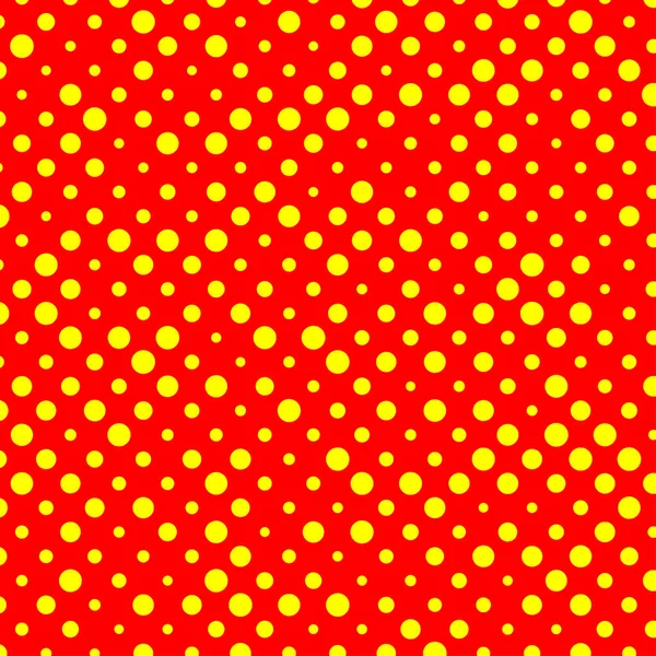 Popart Dutone Vörös Sárga Vektor Textúra Patttern — Stock Vector