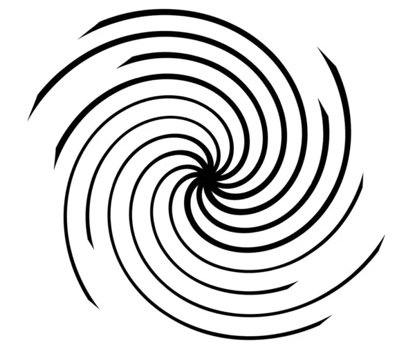 Спіральний Вихровий Вихровий Вихровий Абстрактний Векторний Елемент Дизайну Стокова Векторна — стоковий вектор