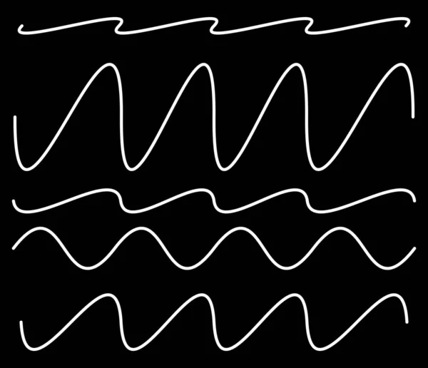 Hullámos Hullámzó Vonalak Elvont Geometriai Tervezési Forma Csavart Ívelt Hullámzó — Stock Vector