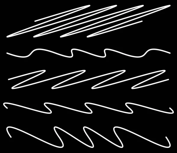 Волнистые Размахивающие Линии Абстрактной Геометрической Формы Кривые Изогнутые Вихливые Колеблющиеся — стоковый вектор