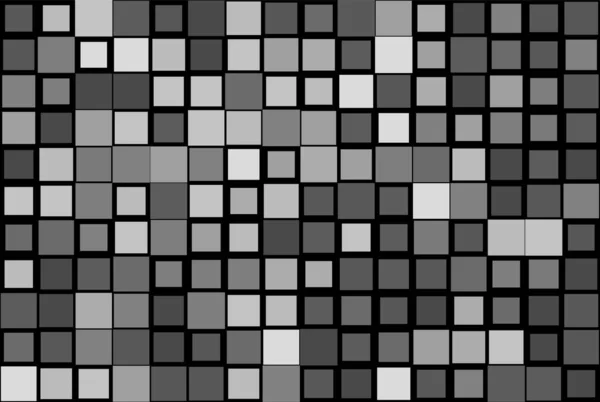 Mosaico Azar Azulejos Cuadrados Sin Costuras Patrón Cubismo Repetible Textura — Archivo Imágenes Vectoriales