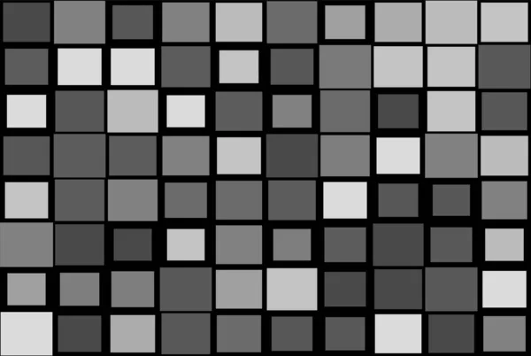 Losowe Mozaiki Kwadratowe Płytki Bezszwowe Powtarzalny Wzór Kubizmu Tekstury Tła — Wektor stockowy