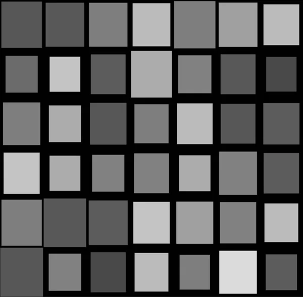 Mosaico Azar Azulejos Cuadrados Sin Costuras Patrón Cubismo Repetible Textura — Archivo Imágenes Vectoriales