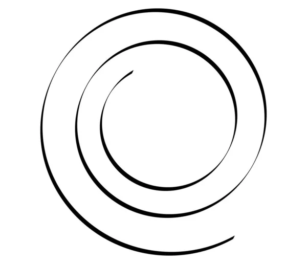 Spirala Kaligraficzna Wirująca Wirująca Ikona Heliksu Wiru Wiru — Wektor stockowy