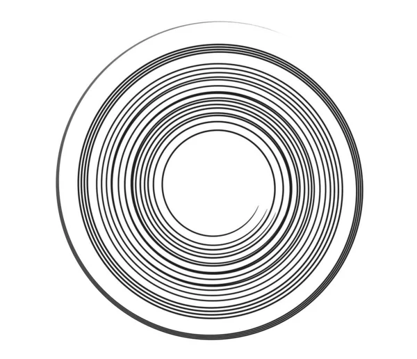 Kaligrafik Spiral Girdap Dönme Elementi Helix Volta Girdap Simgesi — Stok Vektör