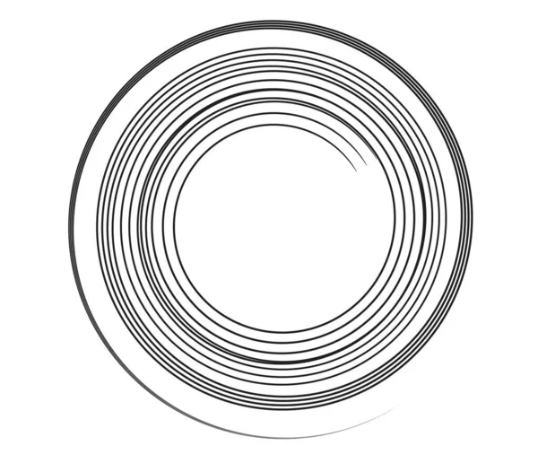 Kalligrafische Spiraal Wervelend Draaiend Element Helix Voluut Vortex Icoon — Stockvector