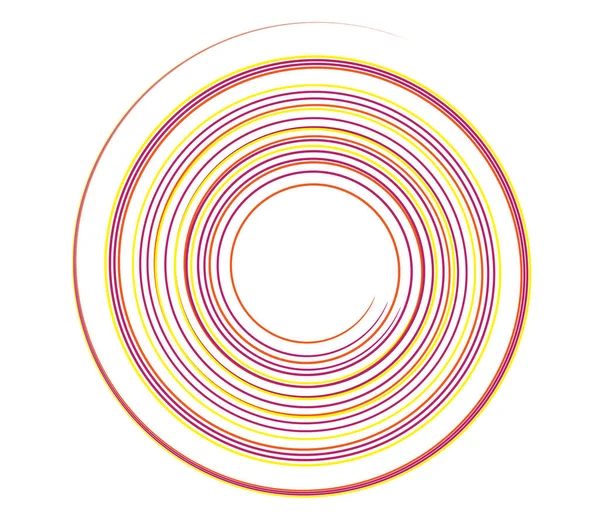 Espiral Caligráfica Remolino Elemento Giratorio Hélice Voluta Vórtice Icono — Vector de stock