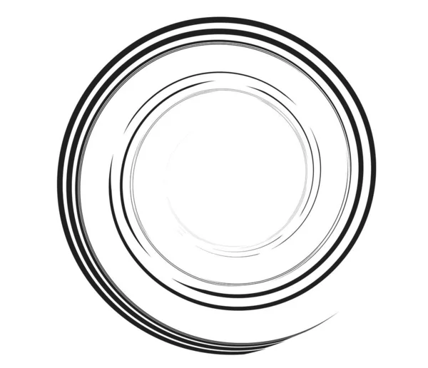Espiral Caligráfico Redemoinho Elemento Giro Ícone Hélice Voluta Vórtice —  Vetores de Stock