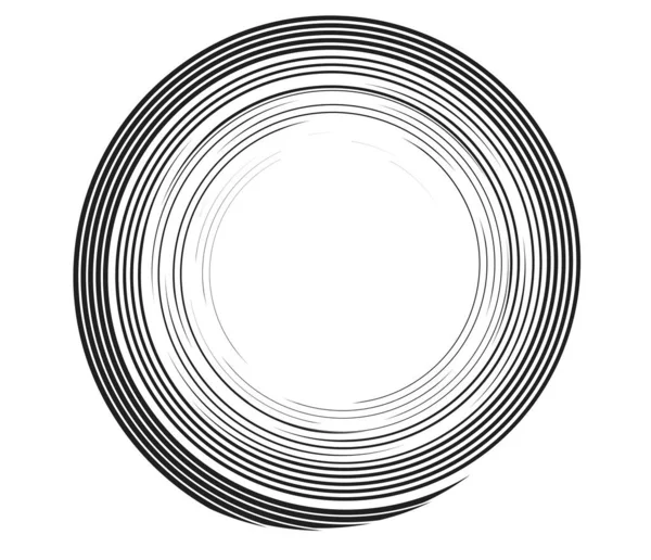 Espiral Caligráfico Redemoinho Elemento Giro Ícone Hélice Voluta Vórtice — Vetor de Stock