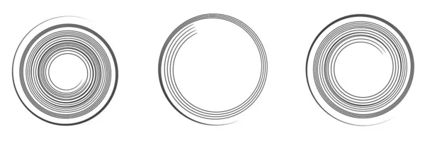 Espiral Caligráfica Remolino Elemento Giratorio Helix Voluta Vórtice Icono Ilustración — Vector de stock