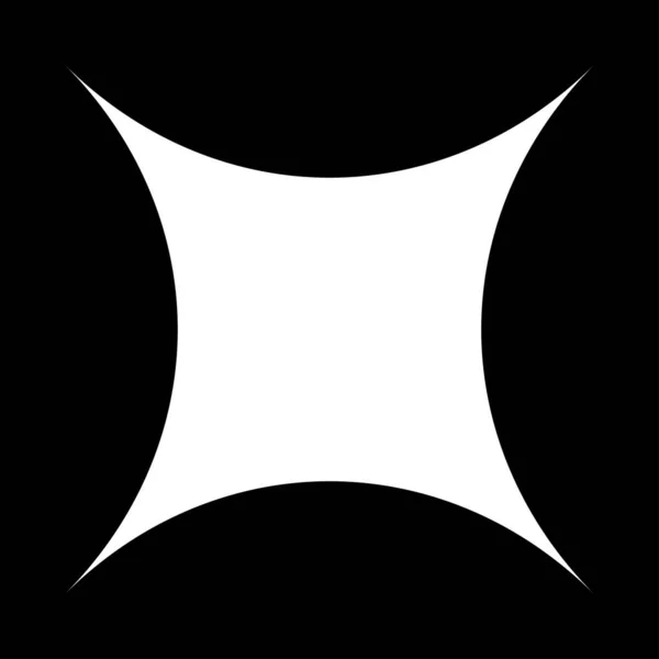 黒の放射状スターバースト 太陽バーストのような要素 デザイン形状ベクトル — ストックベクタ