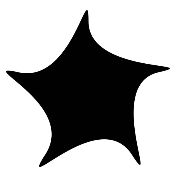 Starburst Radiale Nero Elemento Simile Sunburst Vettore Forma Disegno — Vettoriale Stock