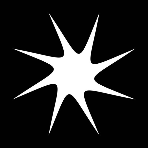 Черная лучевая звездная вспышка, похожий на солнечные вспышки элемент, вектор формы конструкции