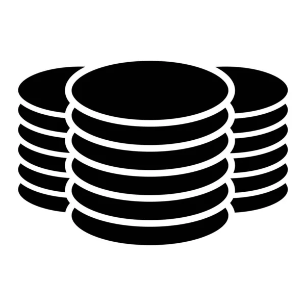 Datové Centrum Hdd Ikona Webhostingu Pevného Disku Symbol Archiv Zotavení — Stockový vektor