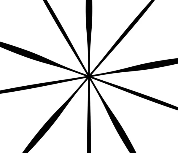 Радіальні Випромінювальні Лінії Елементи Дизайну Смуг — стоковий вектор
