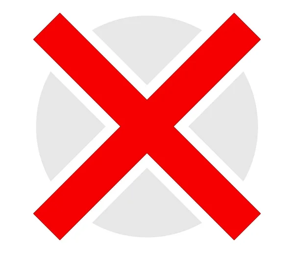 赤いX記号 クロスヘア ターゲットマーク レティクルコンセプトアイコン 株式ベクトルイラスト クリップアートグラフィック — ストックベクタ