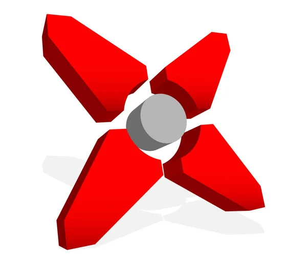 Κόκκινο Σχήμα Γράμμα Crosshair Σημάδι Στόχου Εικονίδιο Έννοιας Σωματιδίων Εικονογράφηση — Διανυσματικό Αρχείο