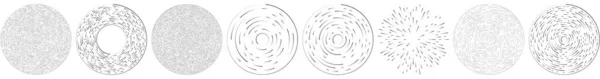 Radiella Utstrålande Cirkulära Koncentriska Linjer Vektor Element Stock Vektor Illustration — Stock vektor