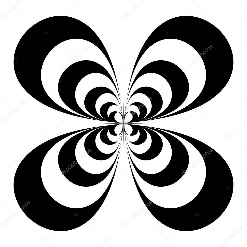 Elemento Artístico Abstracto Óptica Formas Arte Visual Iconos Símbolos  Stock Vector de stock por ©vectorguy 547663794, image size:1024x1024