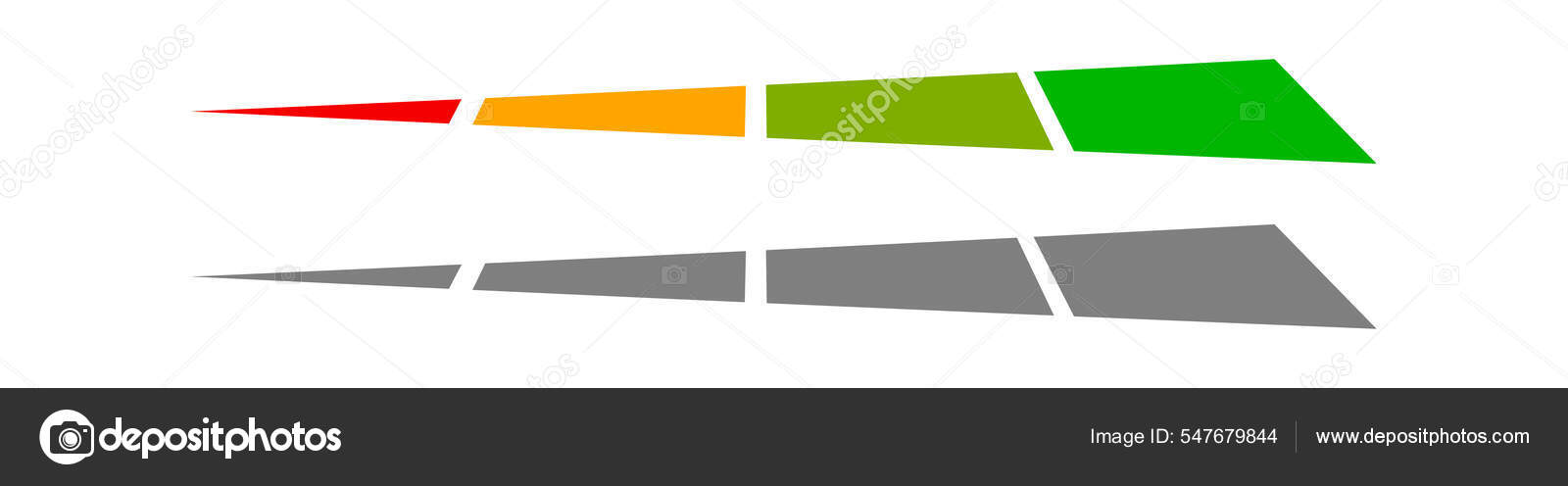 Level Progress Bar Indicator Low High Progression Guage Meter Scale ...