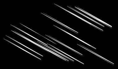 Dinamik karalama, yarım yamalak çizgiler, çizgiler - stok vektör illüstrasyonu, klip- sanat grafikleri