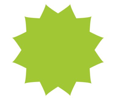 Yıldız patlaması, güneş patlaması fiyat etiketi, boş alan ile fiyat flaşı şekli