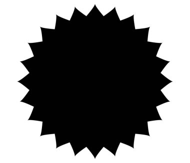 Yıldız patlaması, güneş patlaması fiyat etiketi, boş alan ile fiyat flaşı şekli