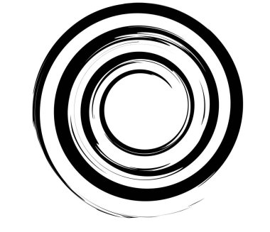 Spiral, girdap, girdap ve girdap soyut vektör tasarım elementi - stok vektör illüstrasyonu, klip- sanat grafikleri