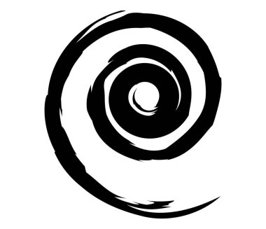 Spiral, girdap, girdap ve girdap soyut vektör tasarım elementi - stok vektör illüstrasyonu, klip- sanat grafikleri