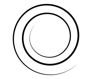 Spiral, girdap, girdap ve girdap soyut vektör tasarım elementi - stok vektör illüstrasyonu, klip- sanat grafikleri