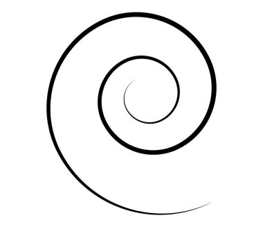 Spiral, girdap, girdap ve girdap soyut vektör tasarım elementi - stok vektör illüstrasyonu, klip- sanat grafikleri