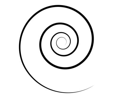 Spiral, girdap, girdap ve girdap soyut vektör tasarım elementi - stok vektör illüstrasyonu, klip- sanat grafikleri