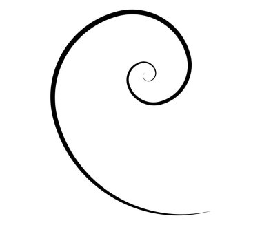 Spiral, girdap, girdap ve girdap soyut vektör tasarım elementi - stok vektör illüstrasyonu, klip- sanat grafikleri