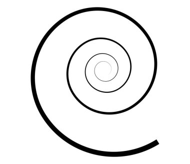 Spiral, girdap, girdap ve girdap soyut vektör tasarım elementi - stok vektör illüstrasyonu, klip- sanat grafikleri