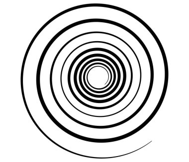 Spiral, girdap, girdap ve girdap soyut vektör tasarım elementi - stok vektör illüstrasyonu, klip- sanat grafikleri