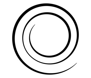 Spiral, girdap, girdap ve girdap soyut vektör tasarım elementi - stok vektör illüstrasyonu, klip- sanat grafikleri