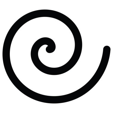 Arşimet spirali. Girdaplar, girdaplar, girdap tasarımı ögesi - stok vektör illüstrasyonu, klip sanatları grafikleri