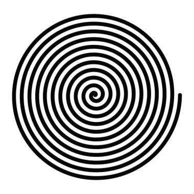 Arşimet spirali. Girdaplar, girdaplar, girdap tasarımı ögesi - stok vektör illüstrasyonu, klip sanatları grafikleri
