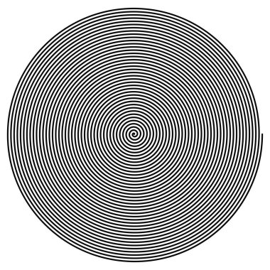 Arşimet spirali. Girdaplar, girdaplar, girdap tasarımı ögesi - stok vektör illüstrasyonu, klip sanatları grafikleri